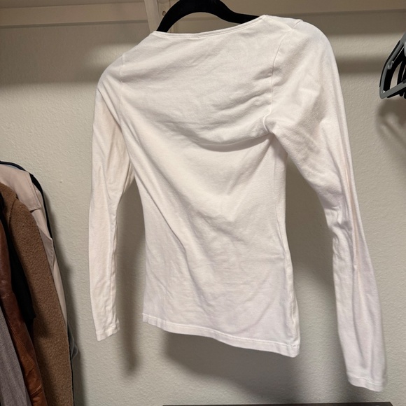 SCOOP NECK LONG SLEEVE TOP - Marble - Picture 7 of 8